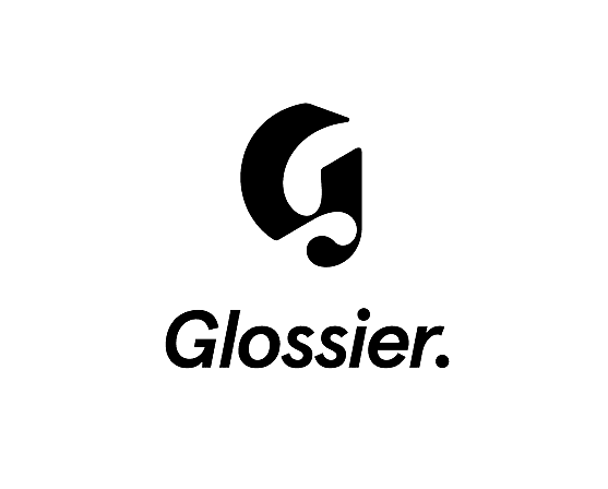 Logo of past client company, Glossier